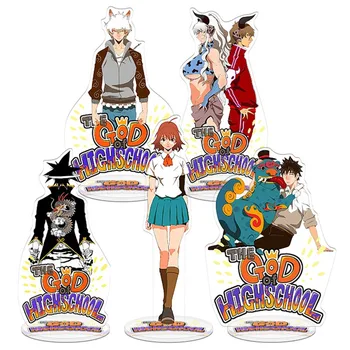 

21CM AnimeThe God of High School Figure Jin.Mo-Ri Han.Dae-Wi Cosplay Acrylic Desk Stand Figure Model Plate
