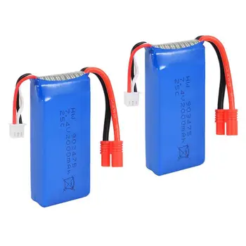 

2PCS 7.4V 25C 2000mAh R Plug Battery for Syma X8C X8W X8G Drone Quadcopter