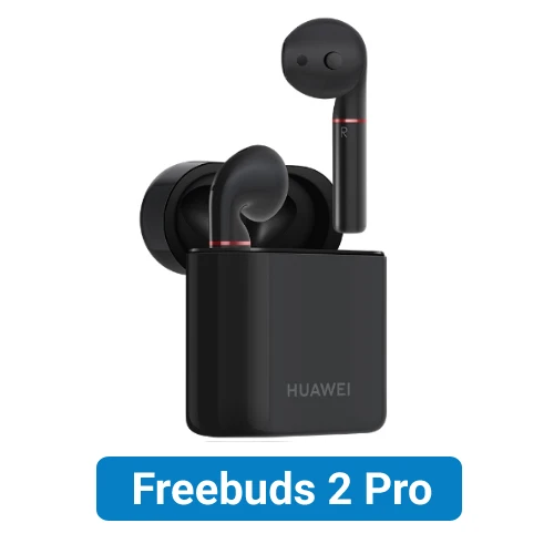 Black Беспроводные наушники huawei Freebuds 2 Pro, Hi-Fi TWS, Bluetooth наушники, водонепроницаемые, IP54, управление нажатием, Беспроводная зарядка - Цвет: Black