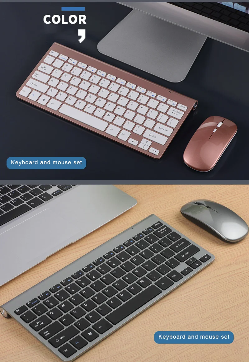 

Mini 2.4G Wireless Rechargeable Keyboard For ipad Phone Tablet Rubber keycaps keyboard And Mouse Set For Mac Apple PC Computer