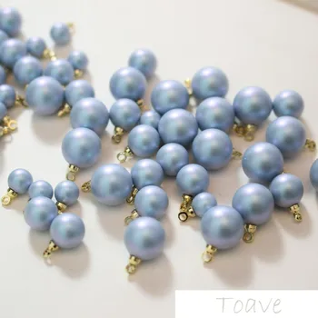 

Copper Plated 18k jin se dai diao mao Cover High-Grade Blue fang zhen Beads 6mm8mm10mmdiy Bracelet Earrings Beads