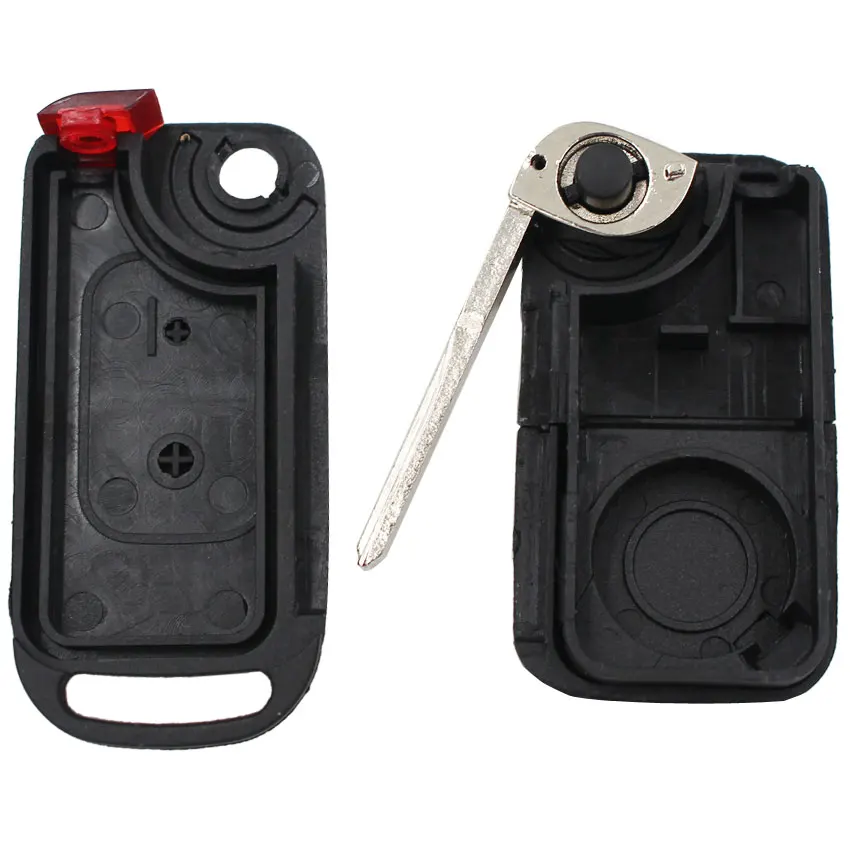 Folding Flip 2 Button Remote Key Shell Case HU64 Uncut Blade For Mercedes Benz ML320 ML55 AMG C230 S500 E420 500SL C280