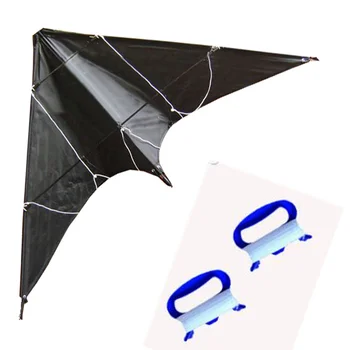 NEW Arrive 47Inch Professional  Black Dual Line Stunt Kite With Handle And Line Good Flying Factory Outlet 1