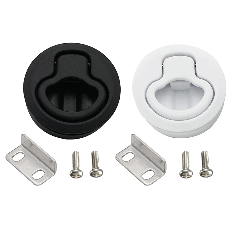 2" Round Locking Flush Pull Latch Replacement Plastic For RV Marine Boat Southco