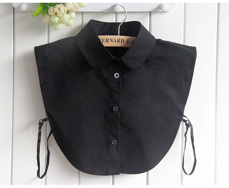 Linbaiway женский съемный воротник рубашка декоративный ложный однотонная крючком