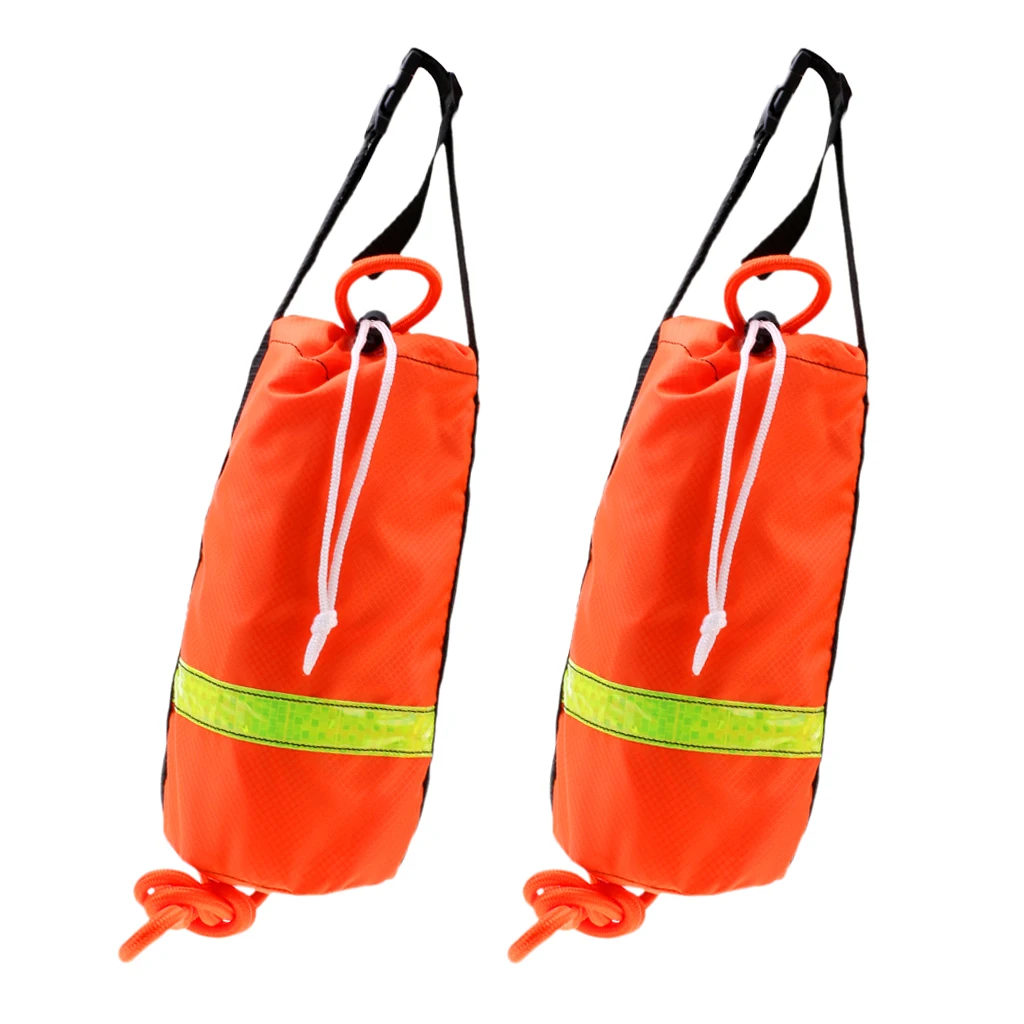 MagiDeal 2 Pieces Kayak Waterproof Float Life Line Rescue Throw Rope Bag 16m MagiDeal 2 Pieces Kayak Waterproof Float Life Line Rescue Throw Rope Bag 16m