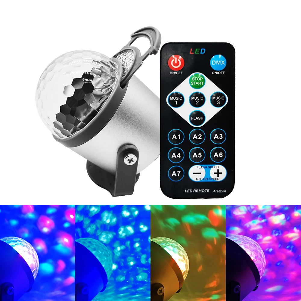 Мини USB RGB волшебный шар со звуком