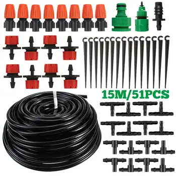

Automatic Watering System Garden Sprinkler Water Dripper 5-30M Hose Mist Nozzle Micro Sprinklers Set DIY Drip Irrigation