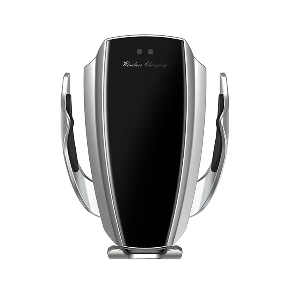10W Silver Автомобильный держатель для телефона 15 Вт Быстрое беспроводное зарядное устройство для iPhone 11 Pro XS Max XR samsung S10 S9 автоматическое зажимное QI Беспроводное Автомобильное зарядное устройство - Цвет: 10W Silver