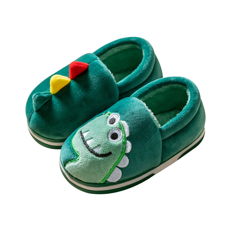 Zapatillas de invierno para niño y pantuflas de Casa de unicornio de Color cálidas y zapatos de algodón antideslizantes para interiores|Zapatillas| - AliExpress