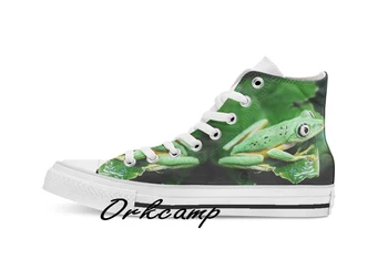 

Watching from behind the glass Custom Casual High Top lace-up Canvas shoes sneakers Drop shipping