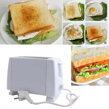

NonstickSandwich Maker 2 Slice Wide Slot Toaster Home Breakfast Machine Easy to Sandwich Household Baking Clean Supplies
