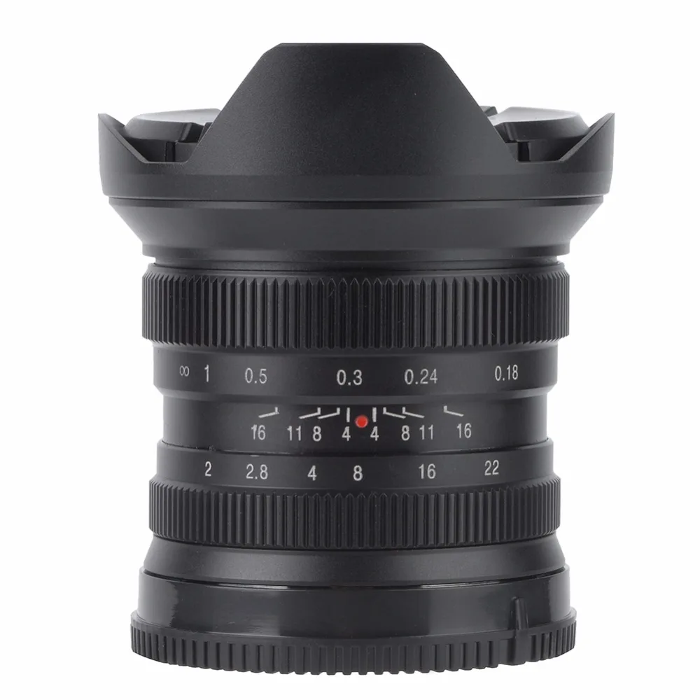 12 мм f2.0 беззеркальная камера объектив Ручной фокус Супер широкоугольный фиксированный фокус объектив для Canon EF-M/sony E/Fujifilm FX/M4/3 крепление