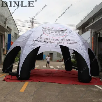 Best Custom Oxford Fabric Inflatable Spider Tent With LOGO Printed Waterproof Air Dome Tent With Blower Toy Tent