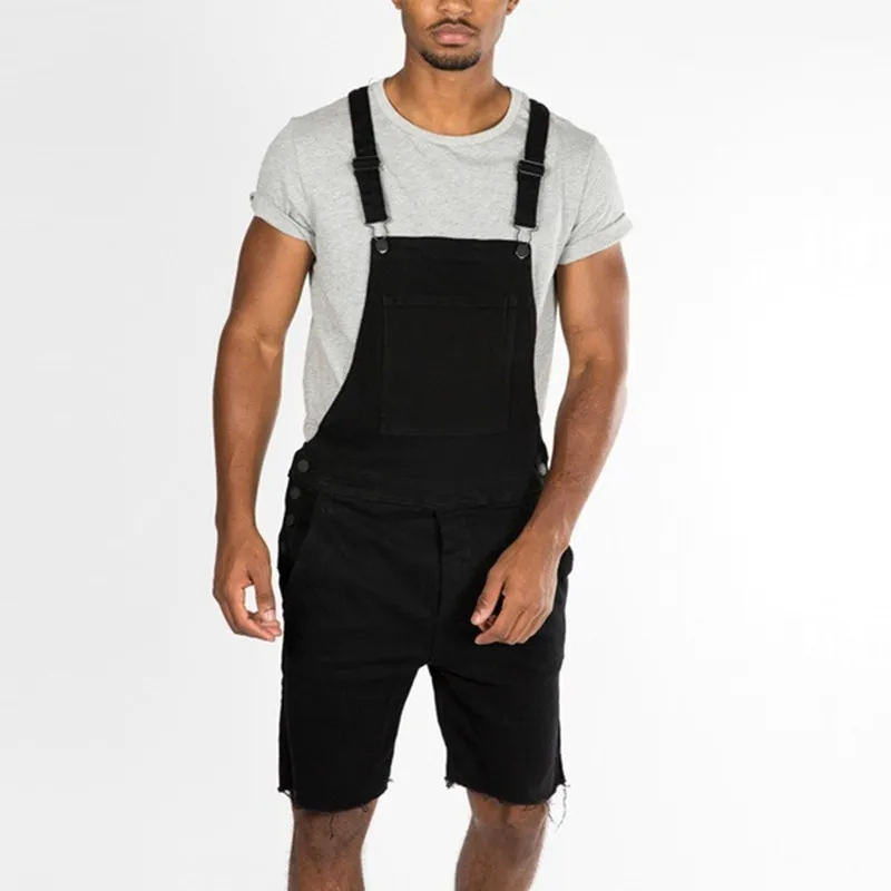 mens black jean overalls