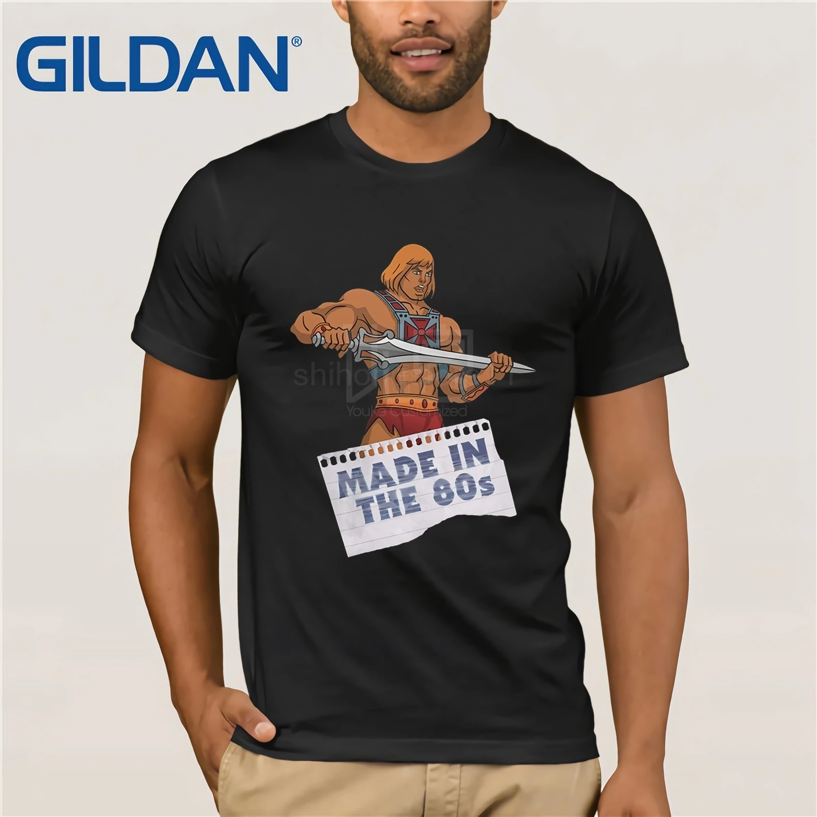 

Masters of the Universe He-Man Made in the 80s Tee Shirts Crew Neck T-Shirts 100% Cotton T Shirts Short Sleeve Mens