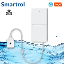 Smartrol – système d'alarme de fuite d'eau, capteur de fuite d'eau, pour maison intelligente, WiFi, Tuya, Compatible avec application Smart Life, Installation facile