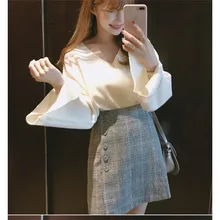 Мини-юбка размера плюс Харадзюку, новая Корейская короткая женская юбка на молнии, высокая талия, школьная клетчатая короткая юбка, Винтажная летняя юбка