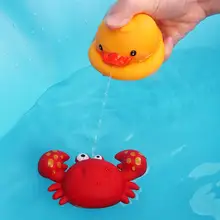 Jouets de bain en caoutchouc pour bébés de 0 à 12 mois, souples, jeux d'eau Montessori, pour salle de bain et piscine