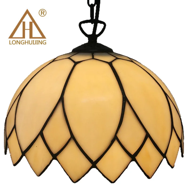 

Stained Glass Suspended Luminaire Tiffany Baroque Pendant Lights For Home Parlor Dining Room Chain Pendant Lamps E27 90-260v