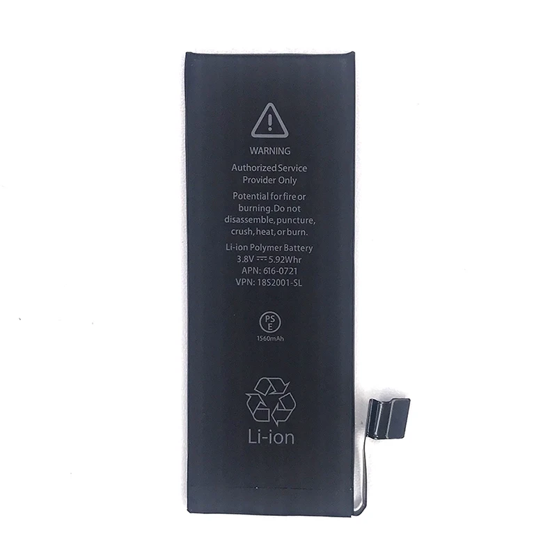 ITUF 10Pcs Original Lithium battery Cell phone battery For Apple iPhone 5 5S 6 6S 7 Replacement Batteries