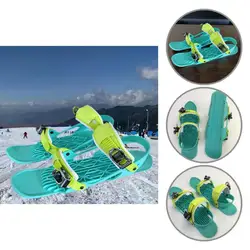 1Pair Durable Reliable Smooth Surface Short Ski Skates Wear Resistant Mini Skis Shoes for Outdoor Mini Ski Skates