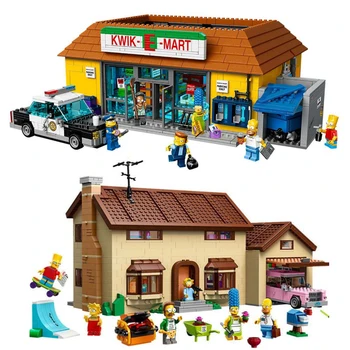 

2575pcs Compatible lepining16005 83004 THE Simpsons Series 71006 Models Building Simpsons House Building Blocks Toy Hobbies Gift