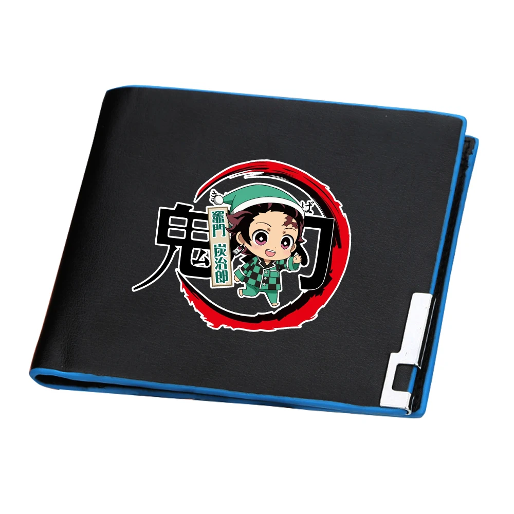Короткий кошелек Kimetsu no Yaiba из искусственной кожи с изображением рассеянных