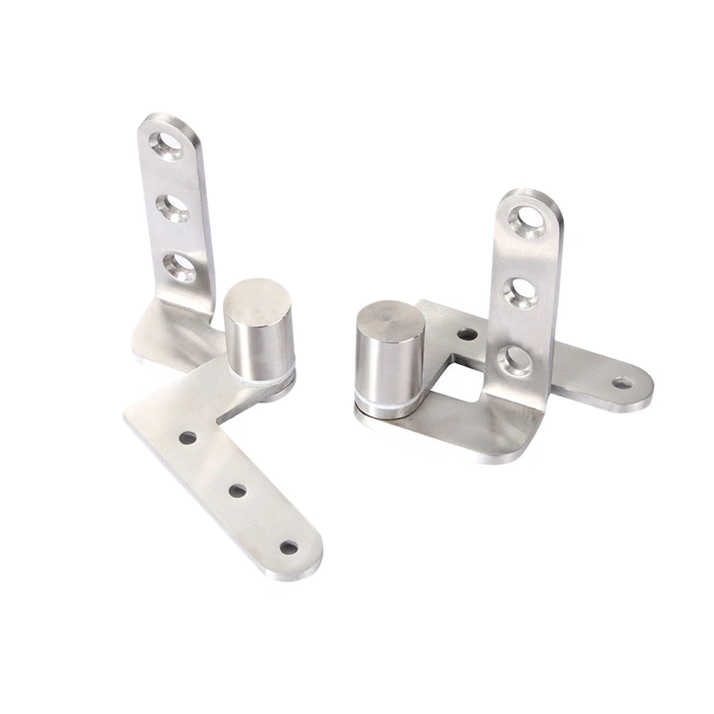 

2Pcs/Set Stainless Steel Concealed Revolving Door Pivot Hinge Brushed Finish 3mm