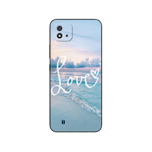 Realme C11 2021 2020 Case Soft Silicon Back Cover For OPPO RealmeC11 C 11 Phone Case RMX3231 RMX2185 6.5inch black tpu case