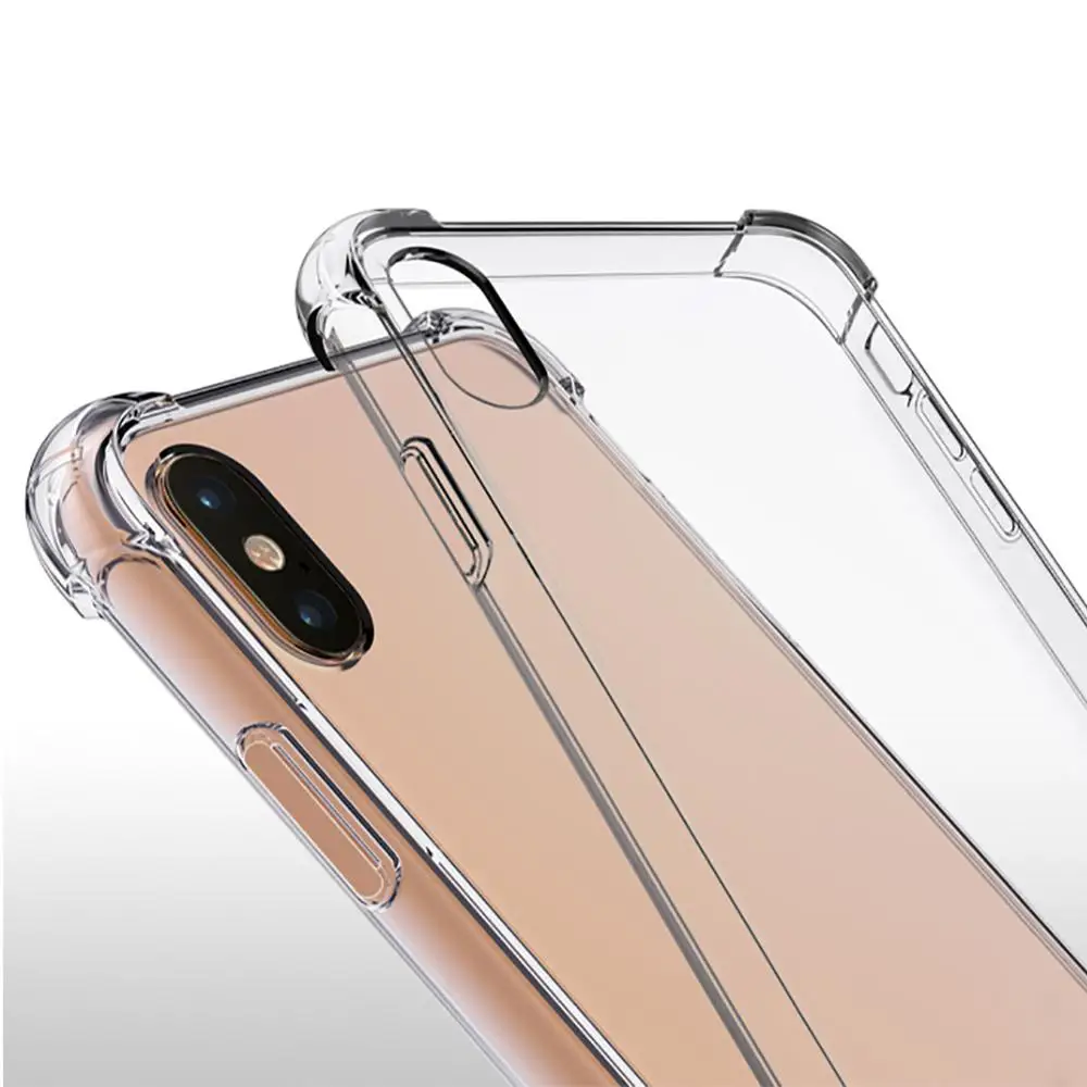 Прозрачный чехол для телефона 2 в 1 Iphone 11/XS/x/6/7/8 гибридный роскошный защитный