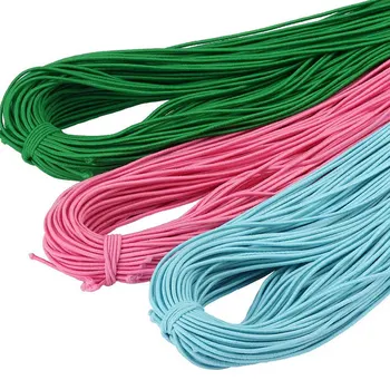 

45M Multi-function Elastic Band Handmade DIY Rope Cord Braided String Hair Band Headwear Mask Pants Strong Stretchy String Loops