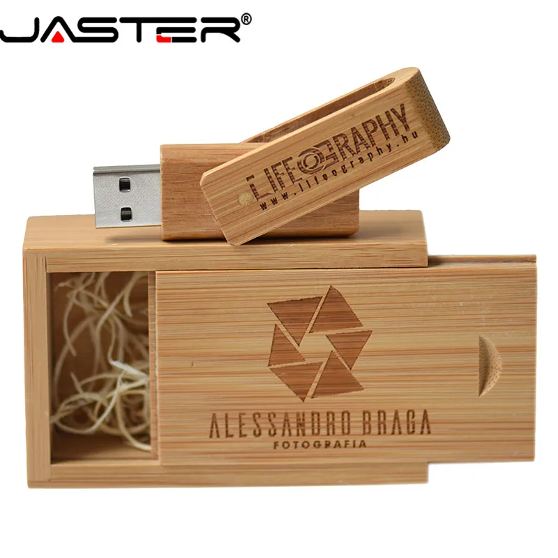 JASTER(более 10 шт бесплатный логотип) деревянный Спин+ коробка USB 2,0 флешка 4 ГБ 8 ГБ 16 ГБ 32 ГБ 64 ГБ 128 ГБ usb флеш-накопитель U диск подарок