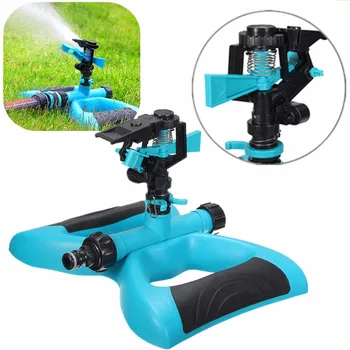 

Garden Sprinklers 360 Degree All-around Water Sprinkler Blue Rotary Garden Watering Tools Gardening Nozzle Herramienta