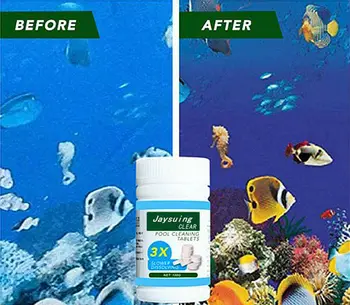 

100PCS/Bottle Pool Cleaning Tablet Magic Swimming Pool Cleaner 100pcs/10pcs