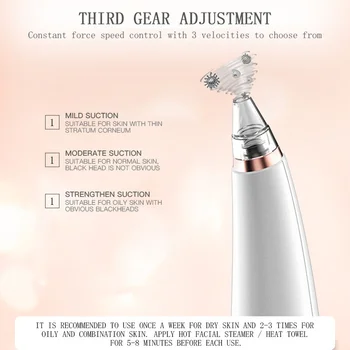

Blackhead Acne Remover Vacuum Cleaner Black Head Face Skin Care Extractor Pore Nose Lift Suction Facial Removal USB Rechargeable
