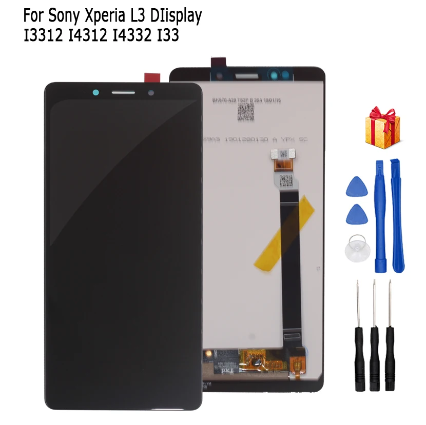 

For Sony Xperia L3 I3312 I4312 I4332 I3322 LCD Display Touch Screen Digitizer Assembly For Sony L3 Screen LCD Replacement Parts