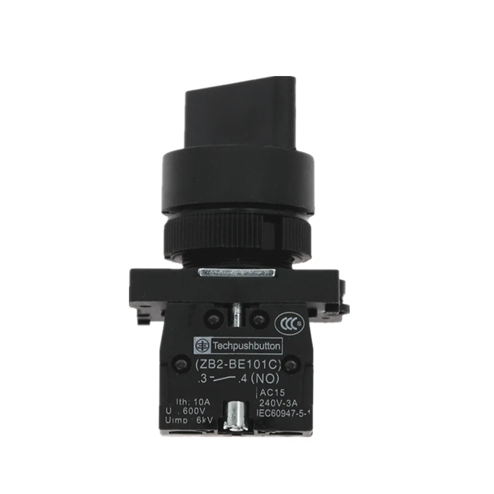 1 шт. XB2 ED21 On/Off 2 позиционный поворотный переключатель NO 10A 600V AC|Выключатели| |