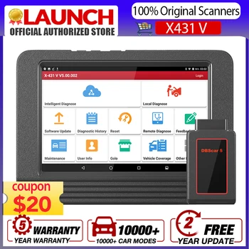 

Launch X431 V pro Full System Automotive Car Diagnostic Tool with 30+ Reset Services For 10000+ Car models 2020 global version