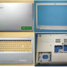 Ноутбук lcd Топ назад/передняя рамка/подставка/Нижняя крышка корпуса для lenovo ideapad 510-15 Серебро