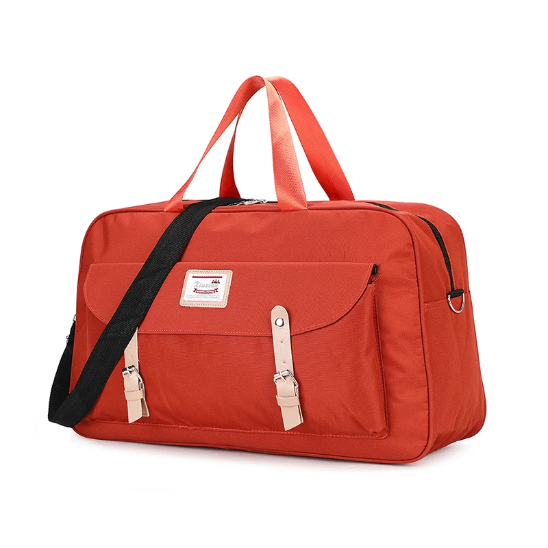 Orange Travel bag Водонепроницаемый Большой Вместительный мужской вещевой мешок, модная женская сумка для переноски, сумки для путешествий на ночь, для пары, для спортзала, ручная сумка для багажа, большая сумка - Цвет: Orange Travel bag