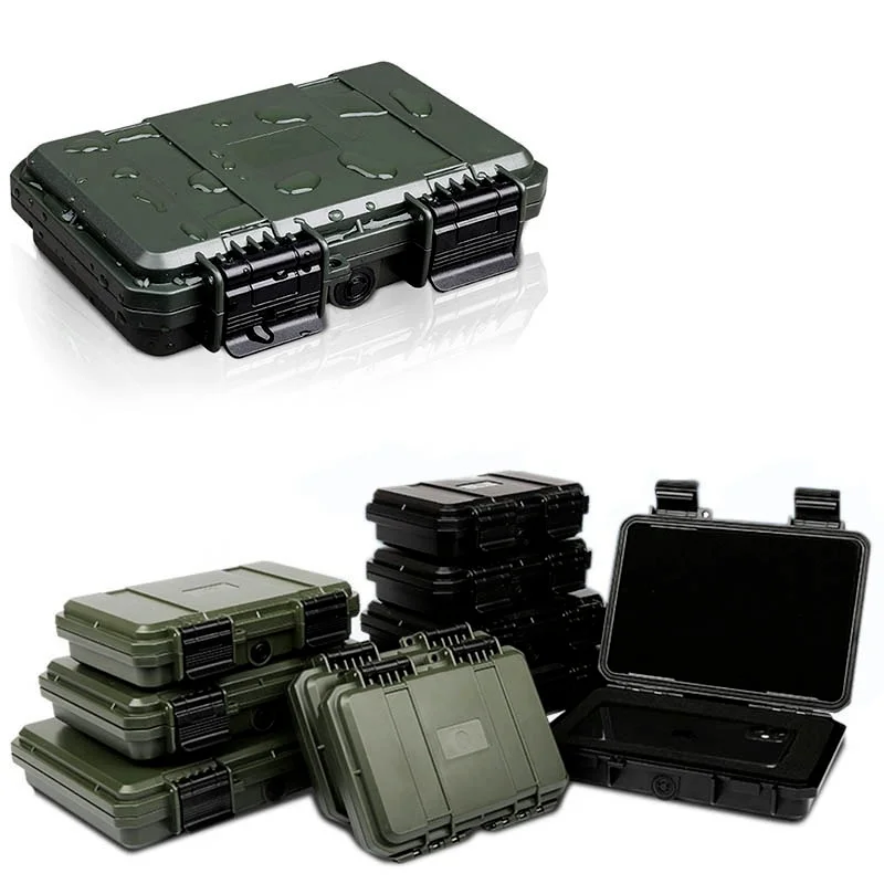 Tool Case Shockproof Sealed Safety Case Toolbox Airtight Waterproof Instrument Case Dry Box Pre-cut Foam Lockable
