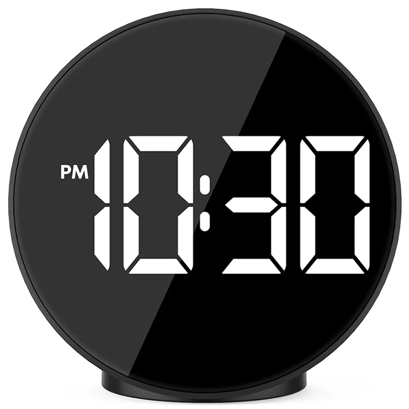 Digital Alarm Clock Led Voice Control Night Mode Electronic Watch Large Time Temperature Home Decor Table Wake Up Light | Дом и сад