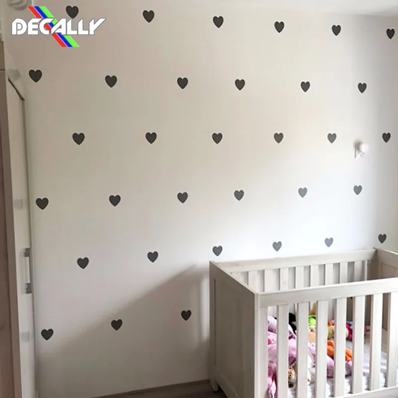 Heart Baby Room Wall Stickers Girl Bedroom Wall Decals Children Wall Stickers Room Decoration Nursery Home Decor Fox Ho150 Aliexpress - bunny girls nursery wallpaper decal roblox