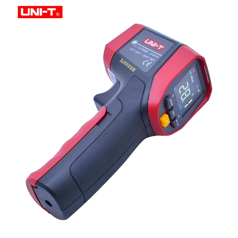 UNI-T UT301A+/302A+/303A+ инфракрасный термометр высокой четкости EBTN цветной экран Регулируемая излучательная функция будильника-32~ 800C