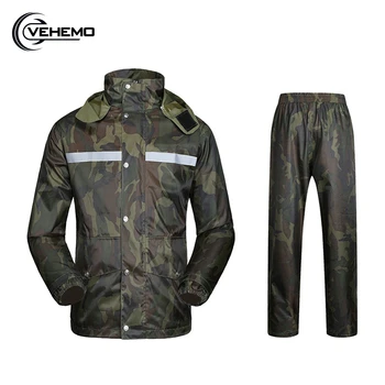 

Rain Coat Motorcycle Waterproof Reflective Jacket Rainwear Suit Set Outdoor Riding Raincoat