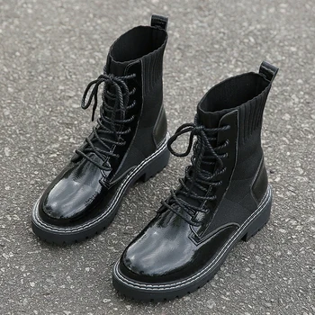 

Women Marten Boots Motorcycle Boots Woman Ankle Dr Booties Lady Casual Shoes Female Fashion Street Leisure Botas Mujer Hot Sale