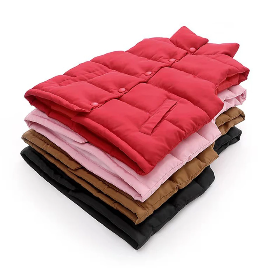 Fashion Autumn And Winter Solid Color Vest Waistcoat High Quality For Age  2-12 Yrs Baby Boys Girls Sleeveless Vest Jacket Coats