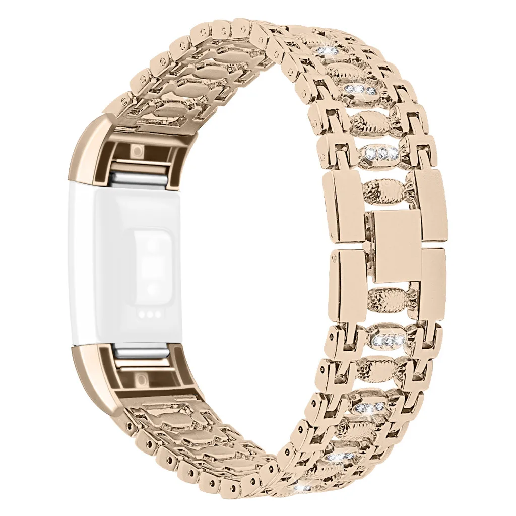 Новые Ремешки для наручных часов Замена Bling металлический браслет из нержавеющей стали ремешок для умных аксессуаров повседневные Ремешки для наручных часов