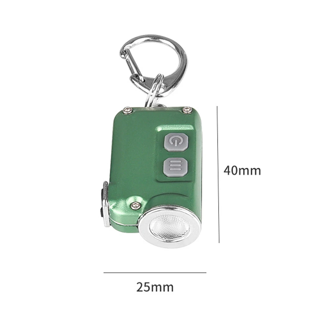 Key Chain Flashlight Multifunctional Led USB Rechargeable Waterproof Aluminum Alloy Outdoor Wear Resistant Backpack Mini Camping